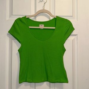 NWOT- Bright green urban outfitters crop top